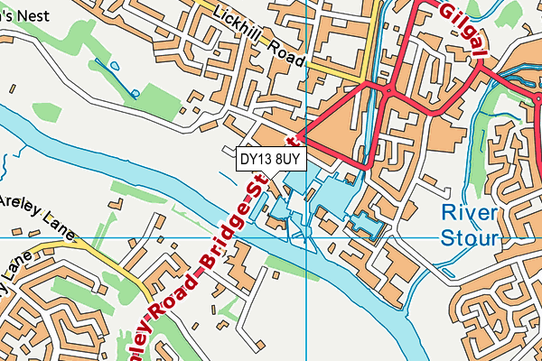 DY13 8UY map - OS VectorMap District (Ordnance Survey) DY13 8UY map - OS VectorMap District (Ordnance Survey)