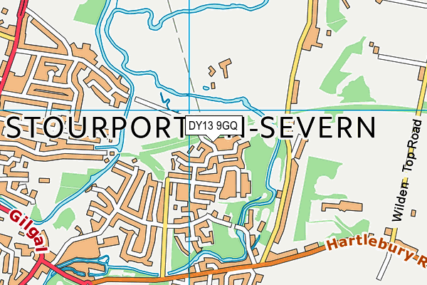 DY13 9GQ map - OS VectorMap District (Ordnance Survey) DY13 9GQ map - OS VectorMap District (Ordnance Survey)