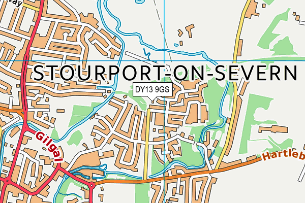 DY13 9GS map - OS VectorMap District (Ordnance Survey) DY13 9GS map - OS VectorMap District (Ordnance Survey)