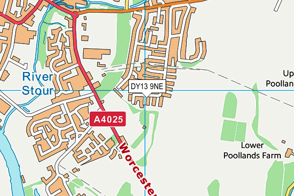 DY13 9NE map - OS VectorMap District (Ordnance Survey) DY13 9NE map - OS VectorMap District (Ordnance Survey)