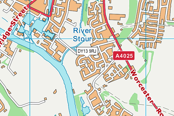 DY13 9RJ map - OS VectorMap District (Ordnance Survey) DY13 9RJ map - OS VectorMap District (Ordnance Survey)