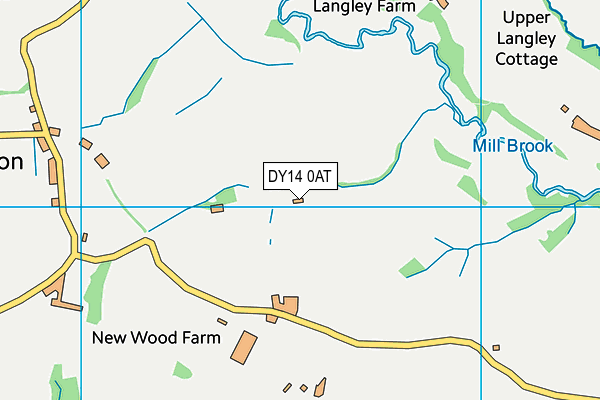 DY14 0AT map - OS VectorMap District (Ordnance Survey) DY14 0AT map - OS VectorMap District (Ordnance Survey)