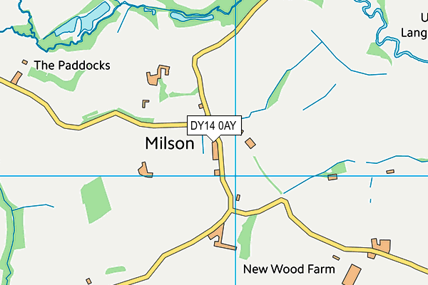 DY14 0AY map - OS VectorMap District (Ordnance Survey) DY14 0AY map - OS VectorMap District (Ordnance Survey)