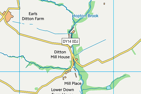 DY14 0DJ map - OS VectorMap District (Ordnance Survey) DY14 0DJ map - OS VectorMap District (Ordnance Survey)