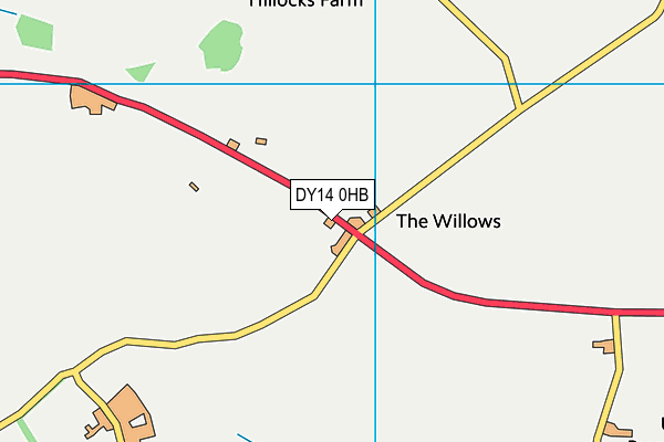 DY14 0HB map - OS VectorMap District (Ordnance Survey) DY14 0HB map - OS VectorMap District (Ordnance Survey)