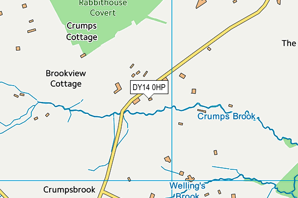 DY14 0HP map - OS VectorMap District (Ordnance Survey)