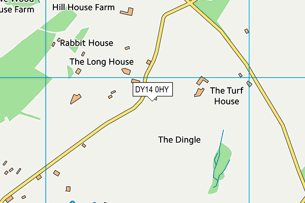 DY14 0HY map - OS VectorMap District (Ordnance Survey) DY14 0HY map - OS VectorMap District (Ordnance Survey)