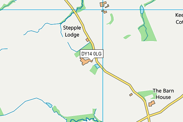 DY14 0LG map - OS VectorMap District (Ordnance Survey) DY14 0LG map - OS VectorMap District (Ordnance Survey)