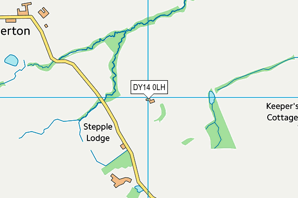 DY14 0LH map - OS VectorMap District (Ordnance Survey)