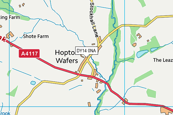 DY14 0NA map - OS VectorMap District (Ordnance Survey)