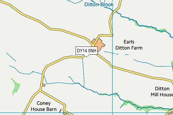 DY14 0NH map - OS VectorMap District (Ordnance Survey) DY14 0NH map - OS VectorMap District (Ordnance Survey)