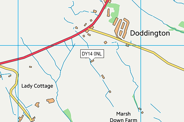 DY14 0NL map - OS VectorMap District (Ordnance Survey) DY14 0NL map - OS VectorMap District (Ordnance Survey)