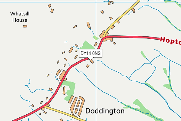 DY14 0NS map - OS VectorMap District (Ordnance Survey)