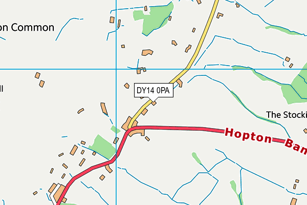 DY14 0PA map - OS VectorMap District (Ordnance Survey) DY14 0PA map - OS VectorMap District (Ordnance Survey)
