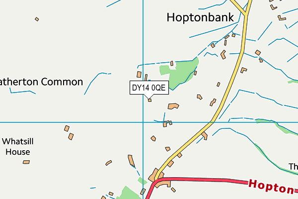 DY14 0QE map - OS VectorMap District (Ordnance Survey)