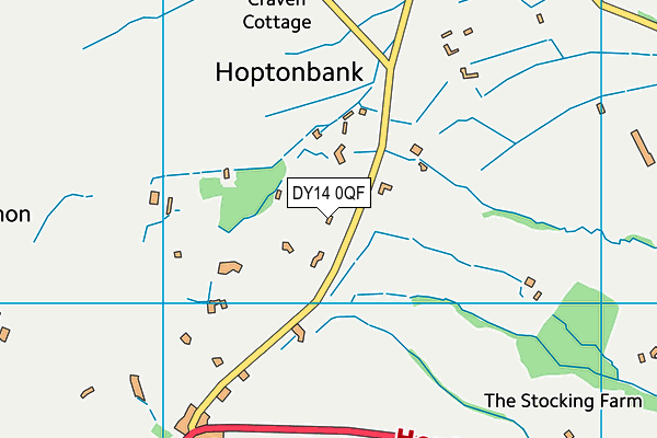 DY14 0QF map - OS VectorMap District (Ordnance Survey) DY14 0QF map - OS VectorMap District (Ordnance Survey)