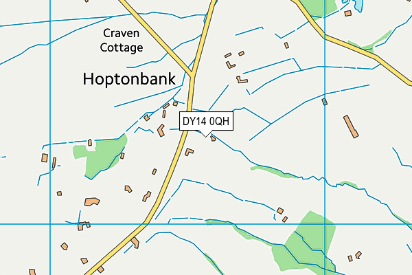 DY14 0QH map - OS VectorMap District (Ordnance Survey) DY14 0QH map - OS VectorMap District (Ordnance Survey)