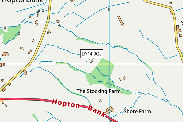 DY14 0QJ map - OS VectorMap District (Ordnance Survey) DY14 0QJ map - OS VectorMap District (Ordnance Survey)