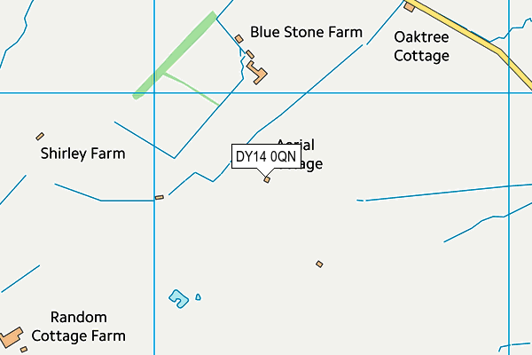 DY14 0QN map - OS VectorMap District (Ordnance Survey)