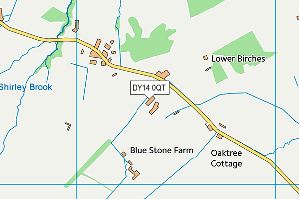 DY14 0QT map - OS VectorMap District (Ordnance Survey) DY14 0QT map - OS VectorMap District (Ordnance Survey)