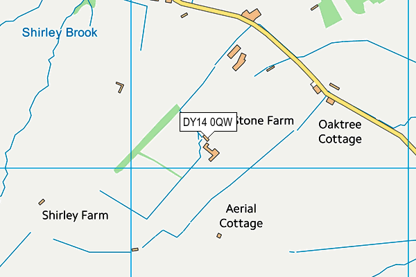 DY14 0QW map - OS VectorMap District (Ordnance Survey) DY14 0QW map - OS VectorMap District (Ordnance Survey)