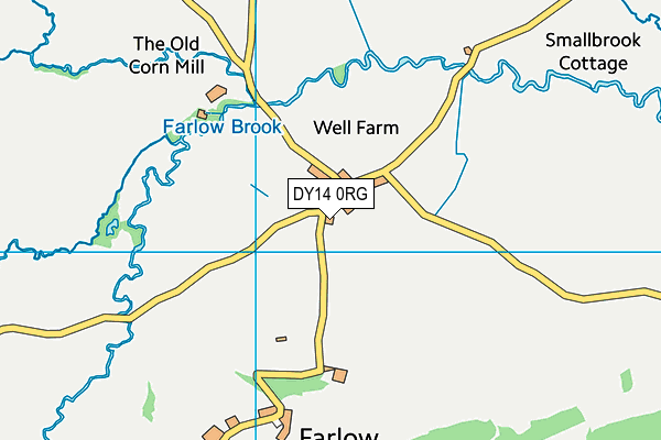 DY14 0RG map - OS VectorMap District (Ordnance Survey) DY14 0RG map - OS VectorMap District (Ordnance Survey)