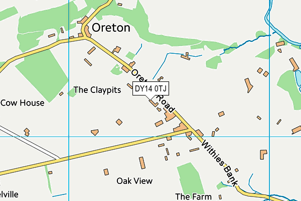 DY14 0TJ map - OS VectorMap District (Ordnance Survey) DY14 0TJ map - OS VectorMap District (Ordnance Survey)
