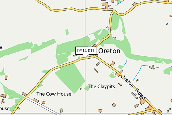 DY14 0TL map - OS VectorMap District (Ordnance Survey) DY14 0TL map - OS VectorMap District (Ordnance Survey)