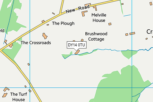 DY14 0TU map - OS VectorMap District (Ordnance Survey)