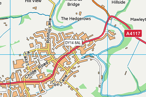 DY14 8AL map - OS VectorMap District (Ordnance Survey) DY14 8AL map - OS VectorMap District (Ordnance Survey)