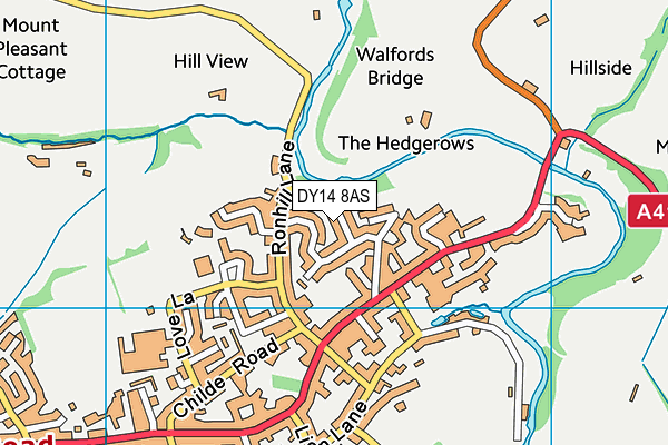 DY14 8AS map - OS VectorMap District (Ordnance Survey) DY14 8AS map - OS VectorMap District (Ordnance Survey)