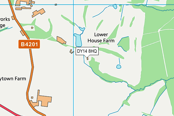 DY14 8HQ map - OS VectorMap District (Ordnance Survey) DY14 8HQ map - OS VectorMap District (Ordnance Survey)