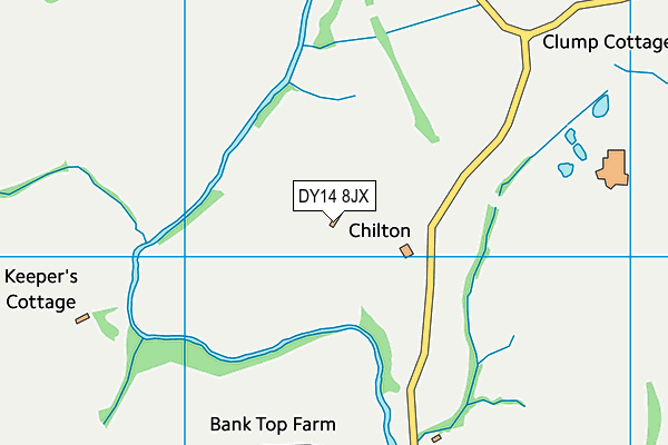 DY14 8JX map - OS VectorMap District (Ordnance Survey) DY14 8JX map - OS VectorMap District (Ordnance Survey)