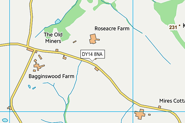 DY14 8NA map - OS VectorMap District (Ordnance Survey) DY14 8NA map - OS VectorMap District (Ordnance Survey)