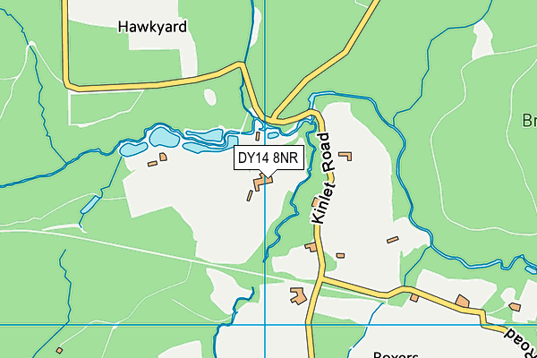 DY14 8NR map - OS VectorMap District (Ordnance Survey)