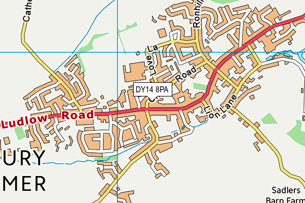 DY14 8PA map - OS VectorMap District (Ordnance Survey) DY14 8PA map - OS VectorMap District (Ordnance Survey)