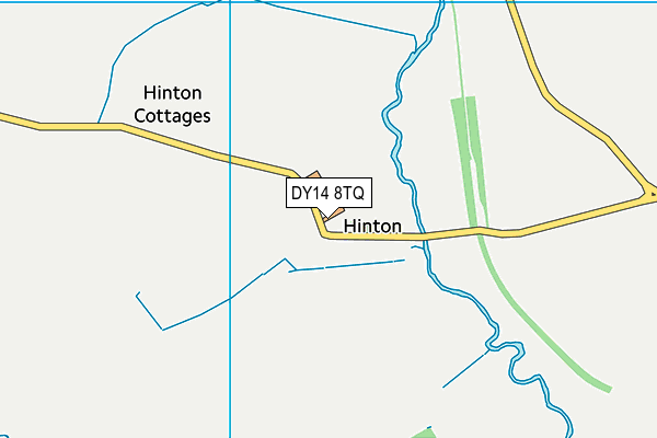 DY14 8TQ map - OS VectorMap District (Ordnance Survey)