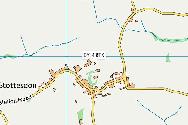DY14 8TX map - OS VectorMap District (Ordnance Survey) DY14 8TX map - OS VectorMap District (Ordnance Survey)