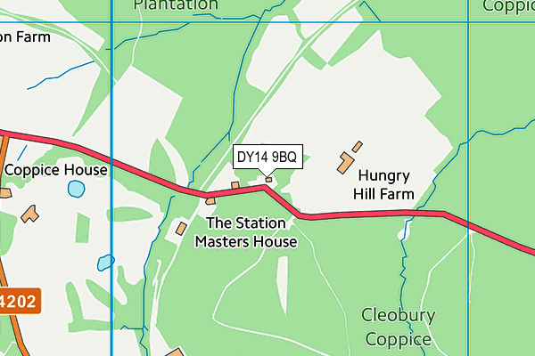 DY14 9BQ map - OS VectorMap District (Ordnance Survey) DY14 9BQ map - OS VectorMap District (Ordnance Survey)