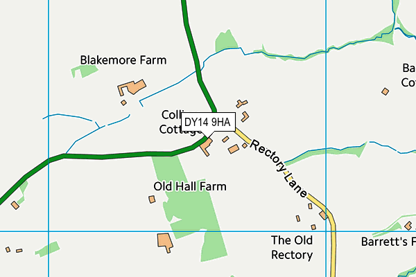 DY14 9HA map - OS VectorMap District (Ordnance Survey) DY14 9HA map - OS VectorMap District (Ordnance Survey)