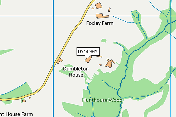 DY14 9HY map - OS VectorMap District (Ordnance Survey) DY14 9HY map - OS VectorMap District (Ordnance Survey)