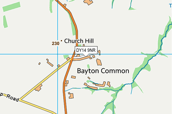 DY14 9NR map - OS VectorMap District (Ordnance Survey) DY14 9NR map - OS VectorMap District (Ordnance Survey)