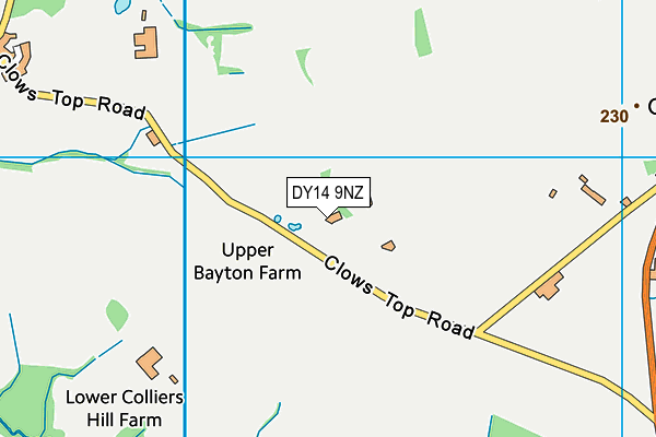 DY14 9NZ map - OS VectorMap District (Ordnance Survey) DY14 9NZ map - OS VectorMap District (Ordnance Survey)