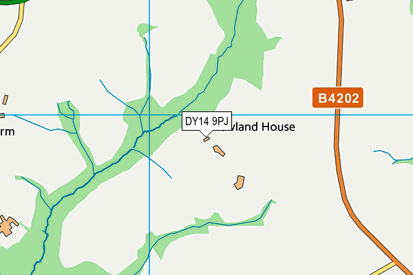 DY14 9PJ map - OS VectorMap District (Ordnance Survey) DY14 9PJ map - OS VectorMap District (Ordnance Survey)