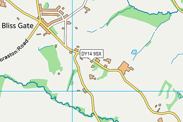 DY14 9SX map - OS VectorMap District (Ordnance Survey) DY14 9SX map - OS VectorMap District (Ordnance Survey)