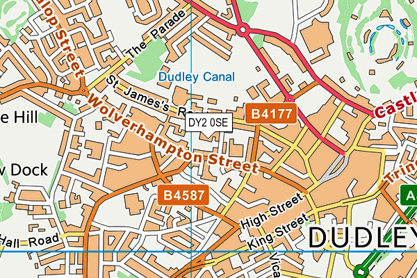 DY2 0SE map - OS VectorMap District (Ordnance Survey) DY2 0SE map - OS VectorMap District (Ordnance Survey)
