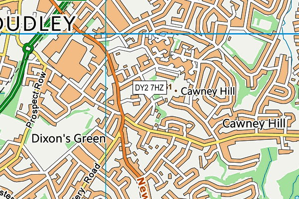 DY2 7HZ map - OS VectorMap District (Ordnance Survey) DY2 7HZ map - OS VectorMap District (Ordnance Survey)