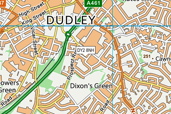 DY2 8NH map - OS VectorMap District (Ordnance Survey) DY2 8NH map - OS VectorMap District (Ordnance Survey)
