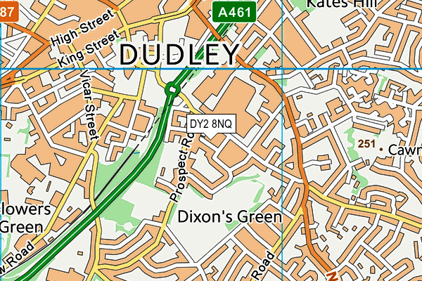 DY2 8NQ map - OS VectorMap District (Ordnance Survey) DY2 8NQ map - OS VectorMap District (Ordnance Survey)
