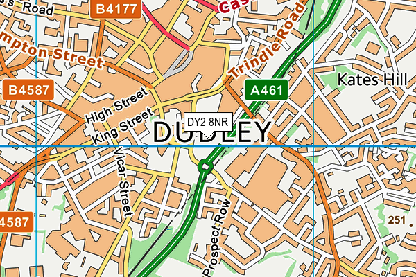 DY2 8NR map - OS VectorMap District (Ordnance Survey)